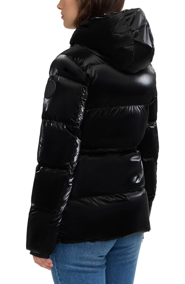 Scotch & Soda Enola Water Repellent Channel Quilted Down Jacket, Alternate, color, Black