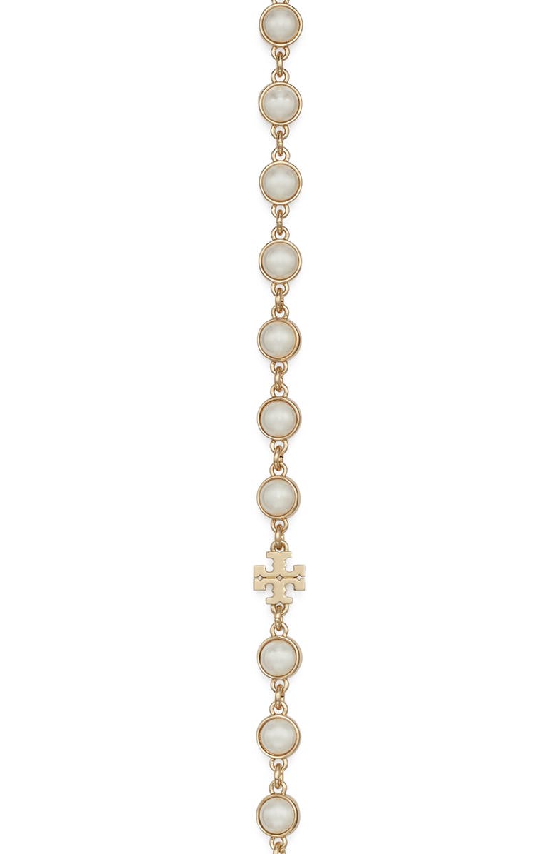 Tory Burch Moondance Faux Pearl Long Necklace, Alternate, color, 