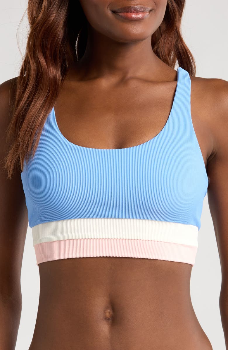 Mackenzine Colorblock Bikini Top