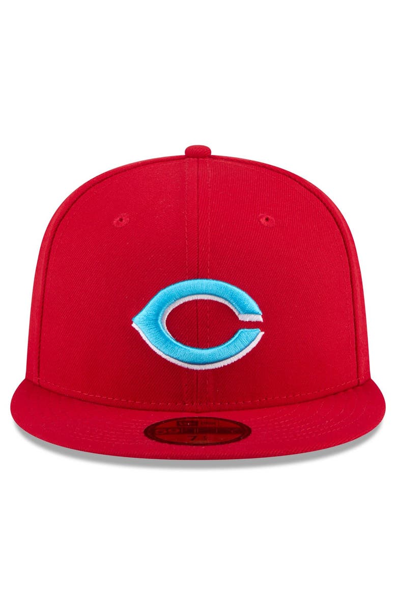New Era Men's New Era Red Cincinnati Reds 2024 Father's Day 59FIFTY Fitted Hat, Alternate, color, Red