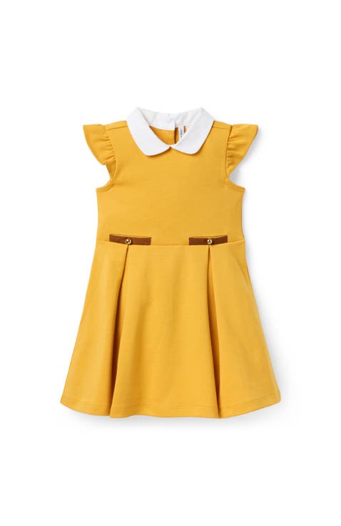 Flutter Sleeve Ponte Dress (Little Kid & Big Kid)