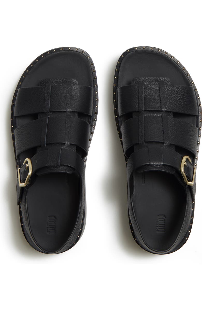 FitFlop Gen-FF Max Fisherman Sandals, Alternate, color, All Black