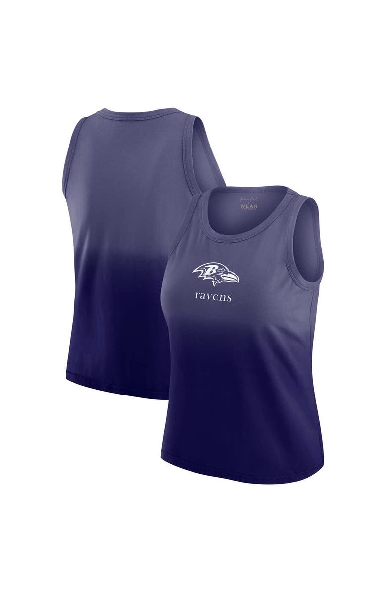 WEAR by Erin Andrews Women's WEAR by Erin Andrews x Gracie Hunt Purple Baltimore Ravens Ombre Tank Top, Alternate, color, Purple