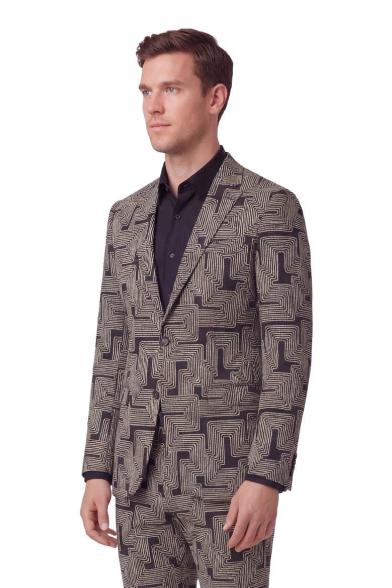 Inter Twine Mens Tailored Blazer, Alternate, color, INTER TWINE BLACK