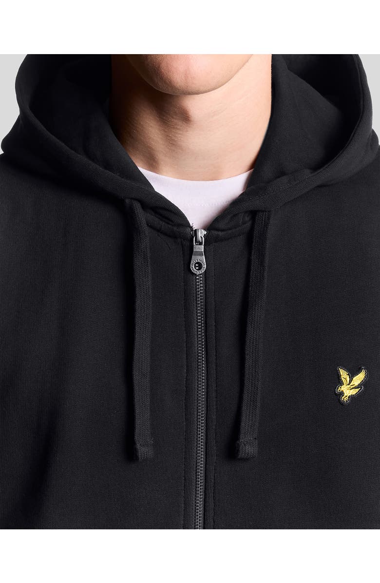 Lyle & Scott Zip Through Hoodie, Alternate, color, Jet Black