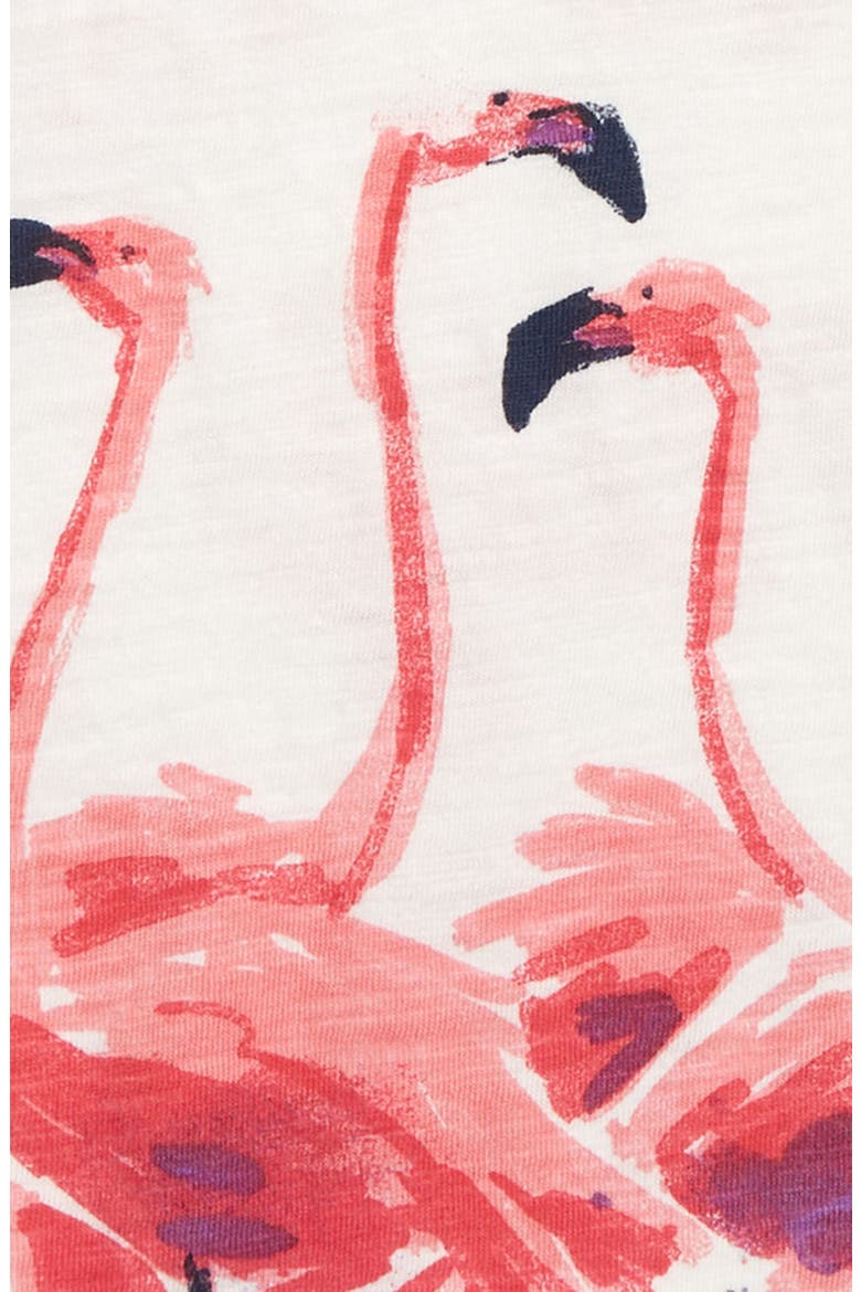 Flamingo Graphic Tee, Alternate, color, OFF-WHITE