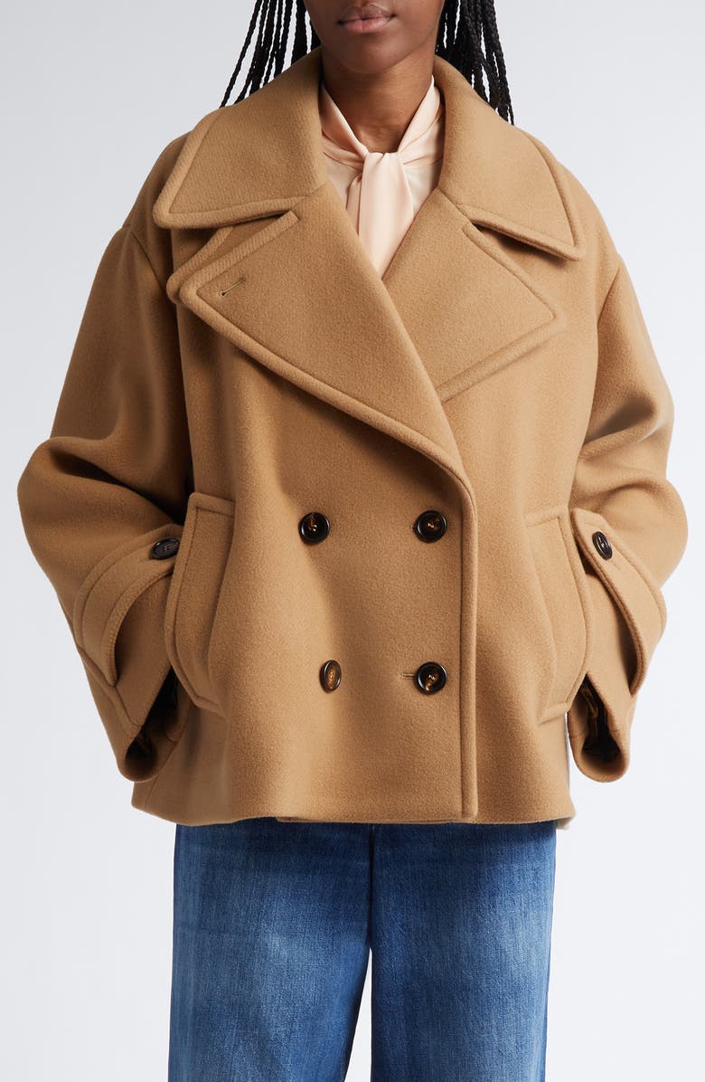 Chloé Oversize Double Breasted Wool Blend Coat | Nordstrom