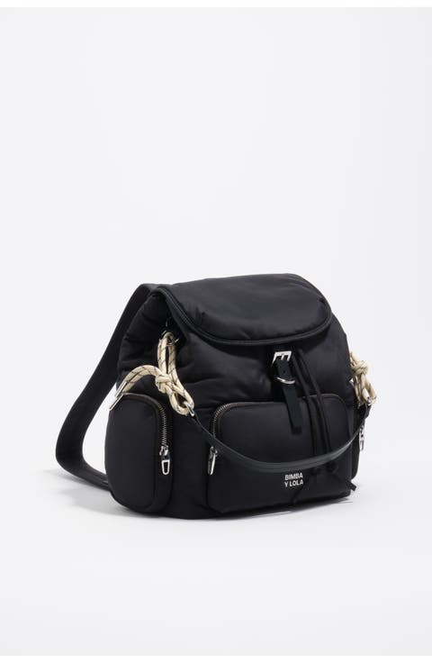 Dark anthracite nylon Pocket backpack