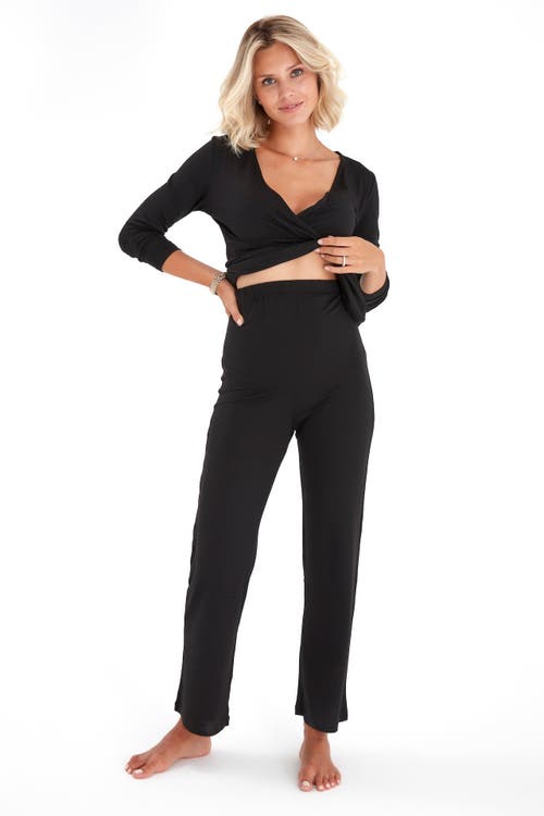 Accouchée Maternity/nursing Pajamas In Blue