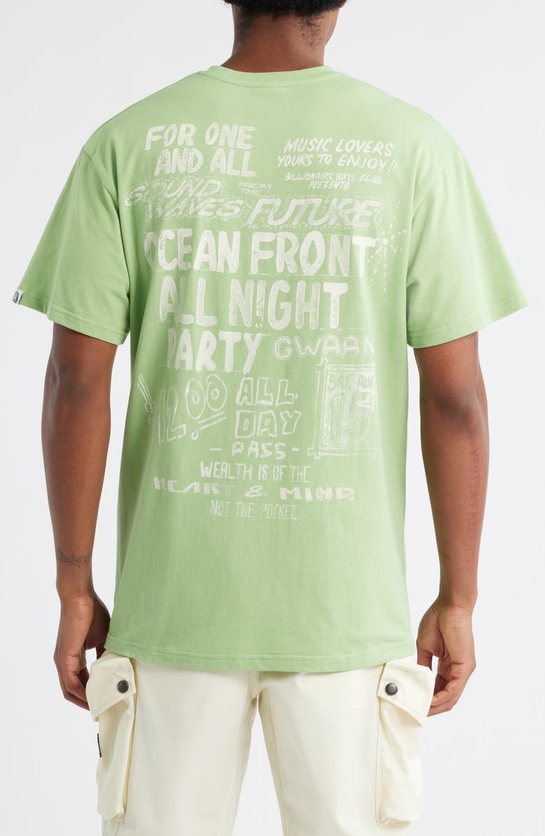 Billionaire Boys Club Partay Oversize Graphic T-Shirt, Alternate, color, Forest Sha