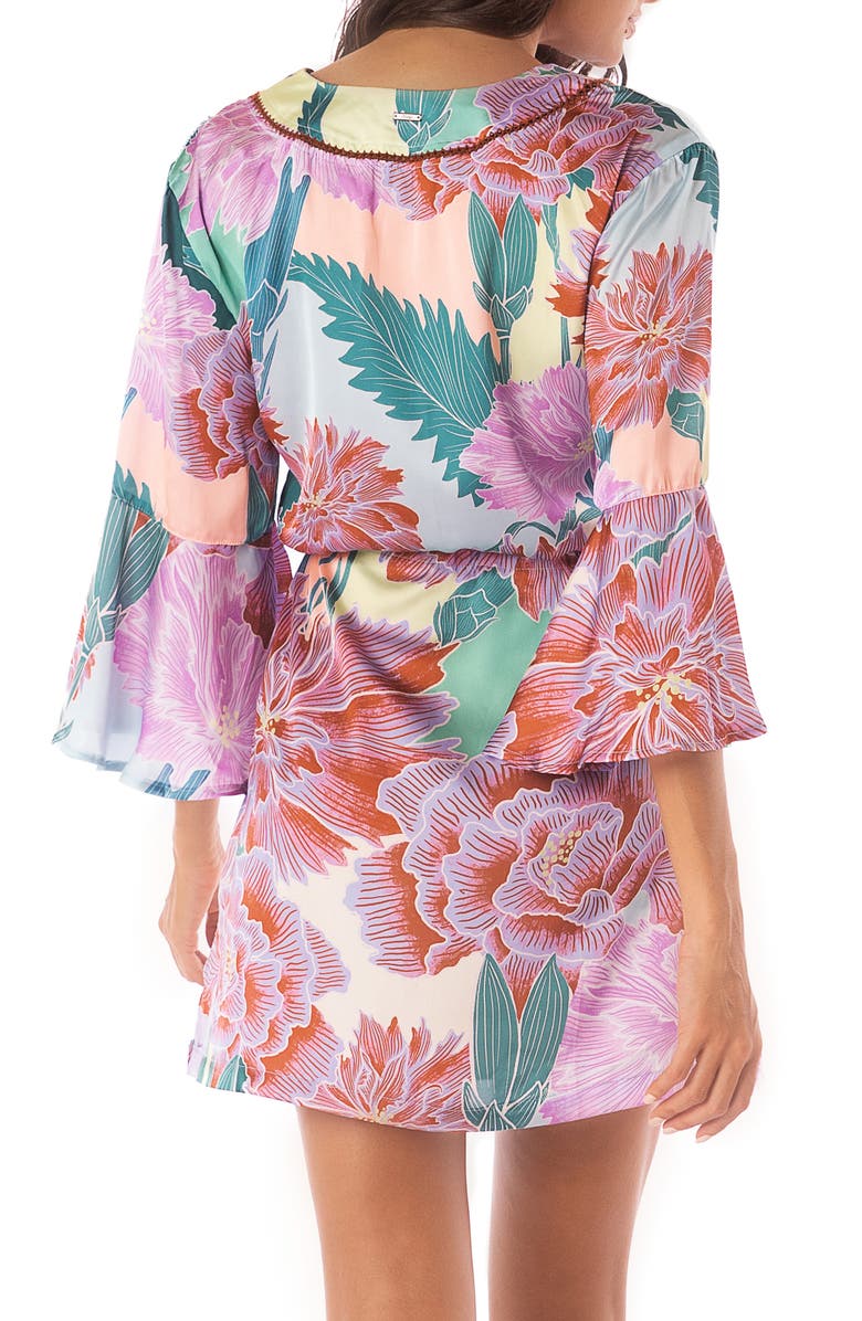 Maaji Japanese Eden Enjoyable Cover-Up Dress, Alternate, color, Green