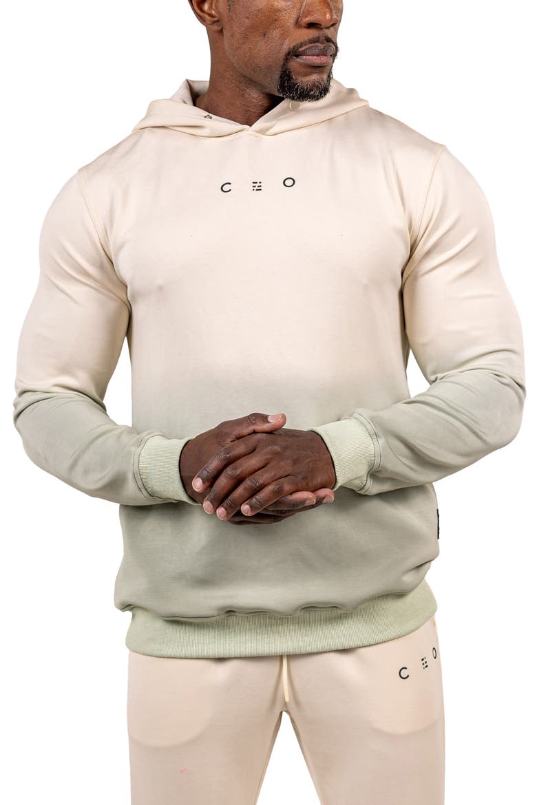 Marthyr Ombré Hoodie, Alternate, color, WHITE