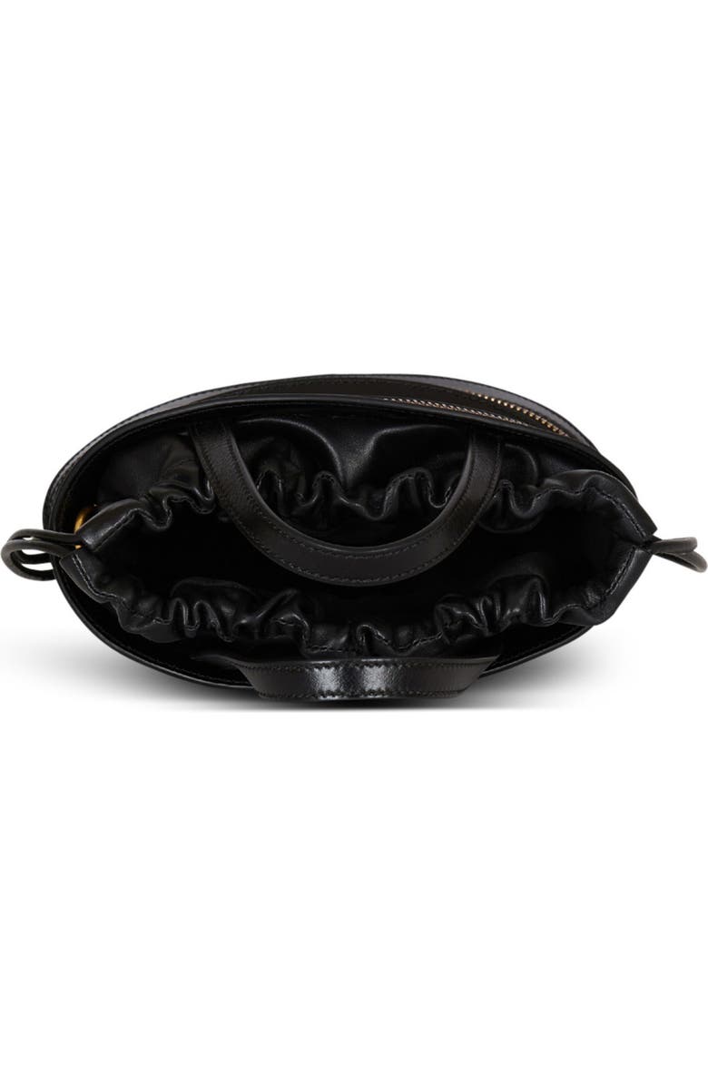 Balmain Mini Shuffle Zips bag in calfskin leather, Alternate, color, Black