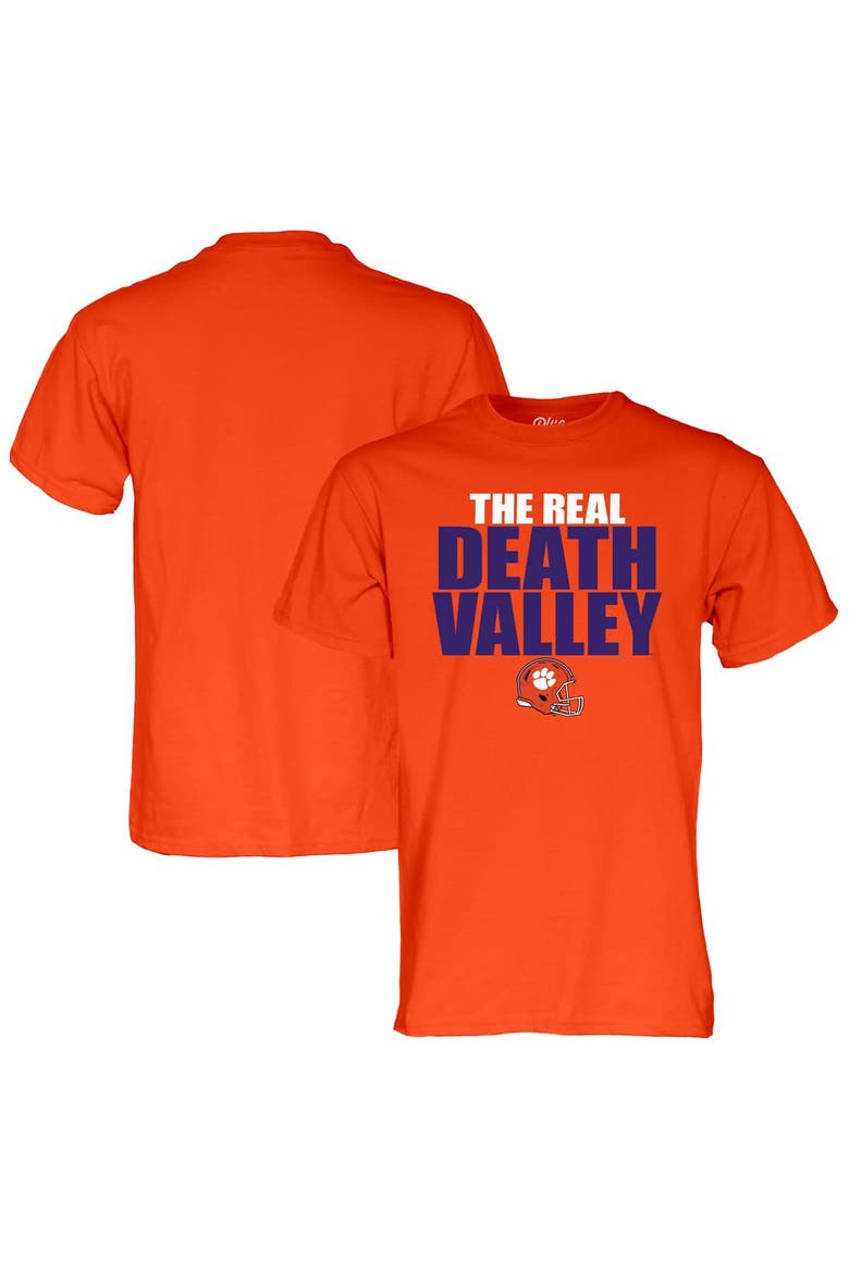 Unisex Blue 84 Orange Clemson Tigers The Real Death Valley T-Shirt, Main, color, Orange