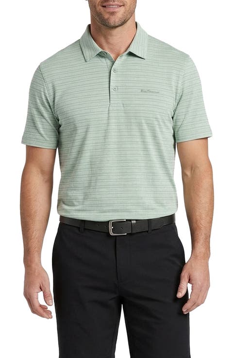Texture Stripe Performance Polo