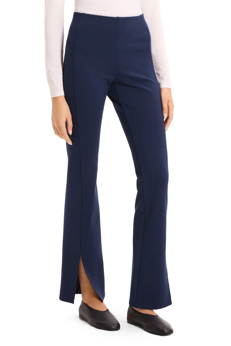Slit Flare Leg Pants, Alternate, color, NOCTURNE NAVY