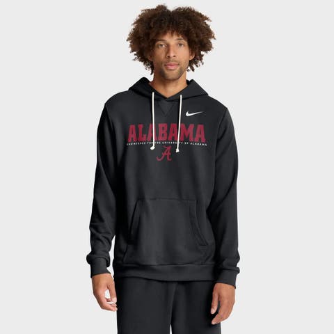 Men's Nike Black Alabama Crimson Tide 2025 Sideline Standard Issue Dri-FIT Hoodie