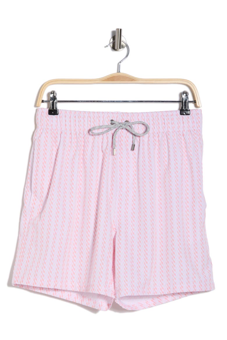 Stretch Volley Swim Shorts, Alternate, color, ORANGE