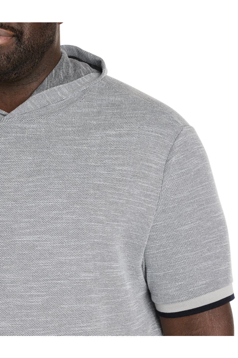 Big & Tall Textured Hoodie, Alternate, color, HIGH RISE GREY