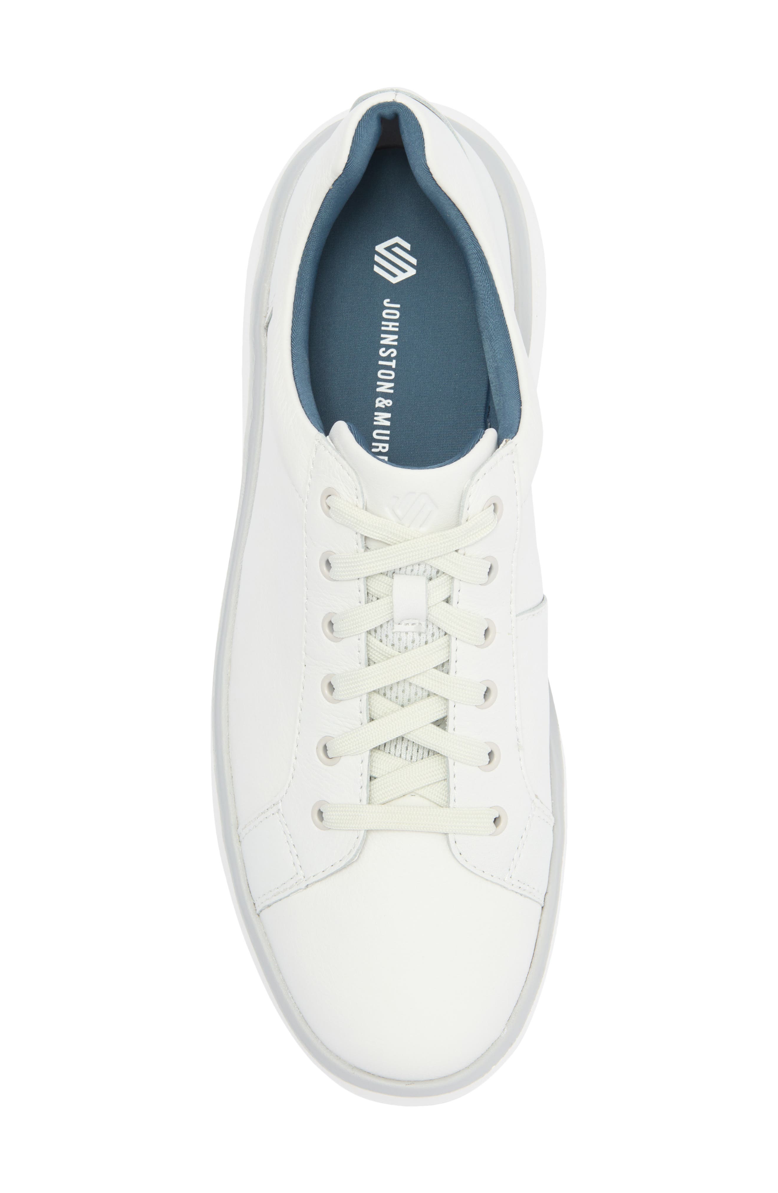 Johnston & Murphy Calm Sneaker, Alternate, color, White Full Grain