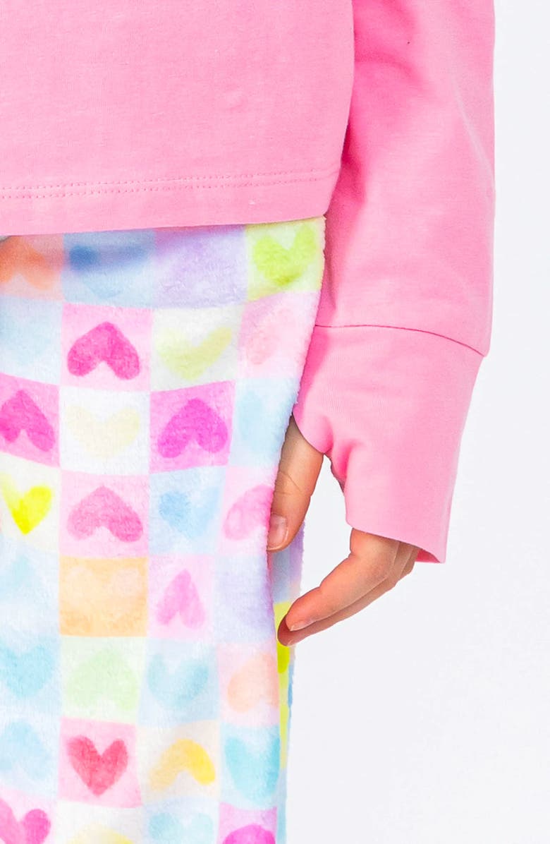 Preppy Goose Love More Plush Lounge Pants, Alternate, color, Multicolor