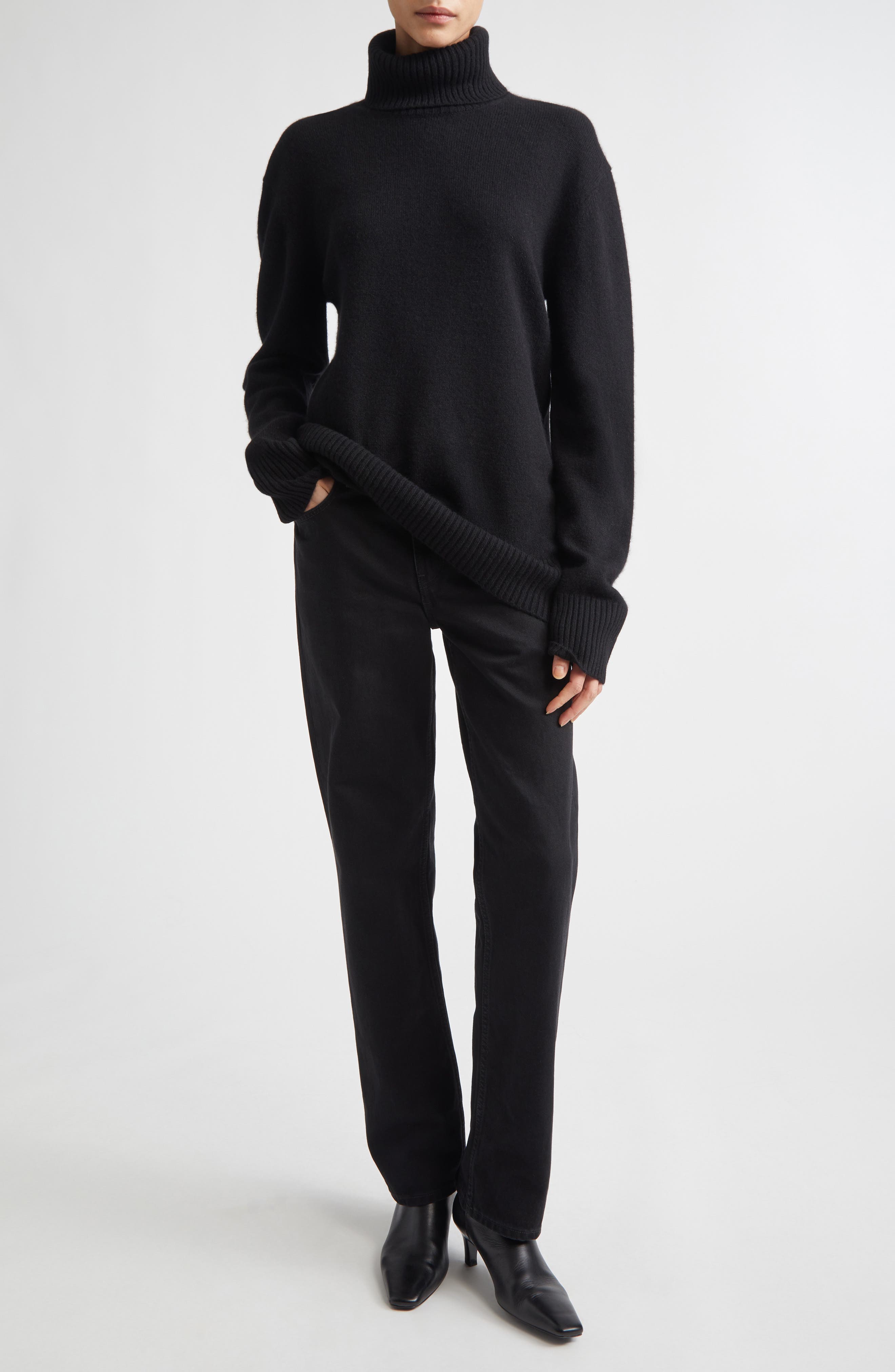 Cashmere Turtleneck Sweater - image 2