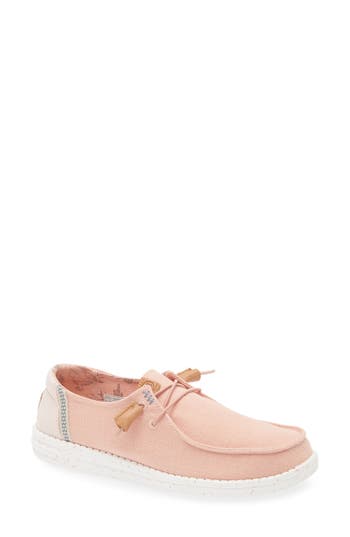 Hey Dude Wally Moc Toe Slip-on Shoe In Rose Cloud