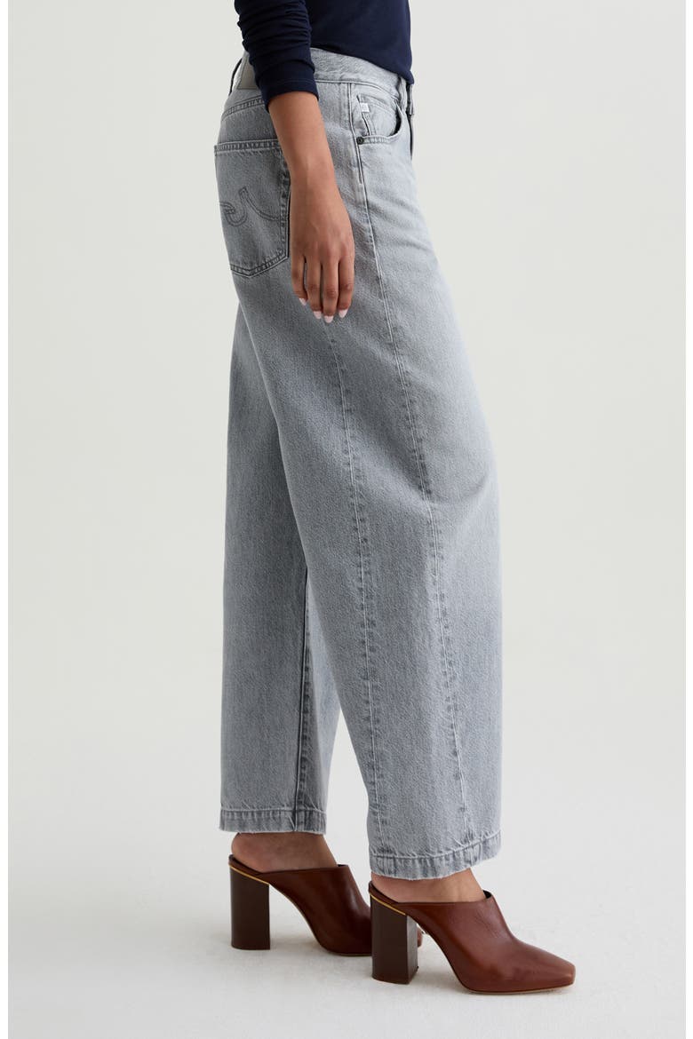 Hattie High Waist Barrel Leg Jeans, Alternate, color, AL FRESCO