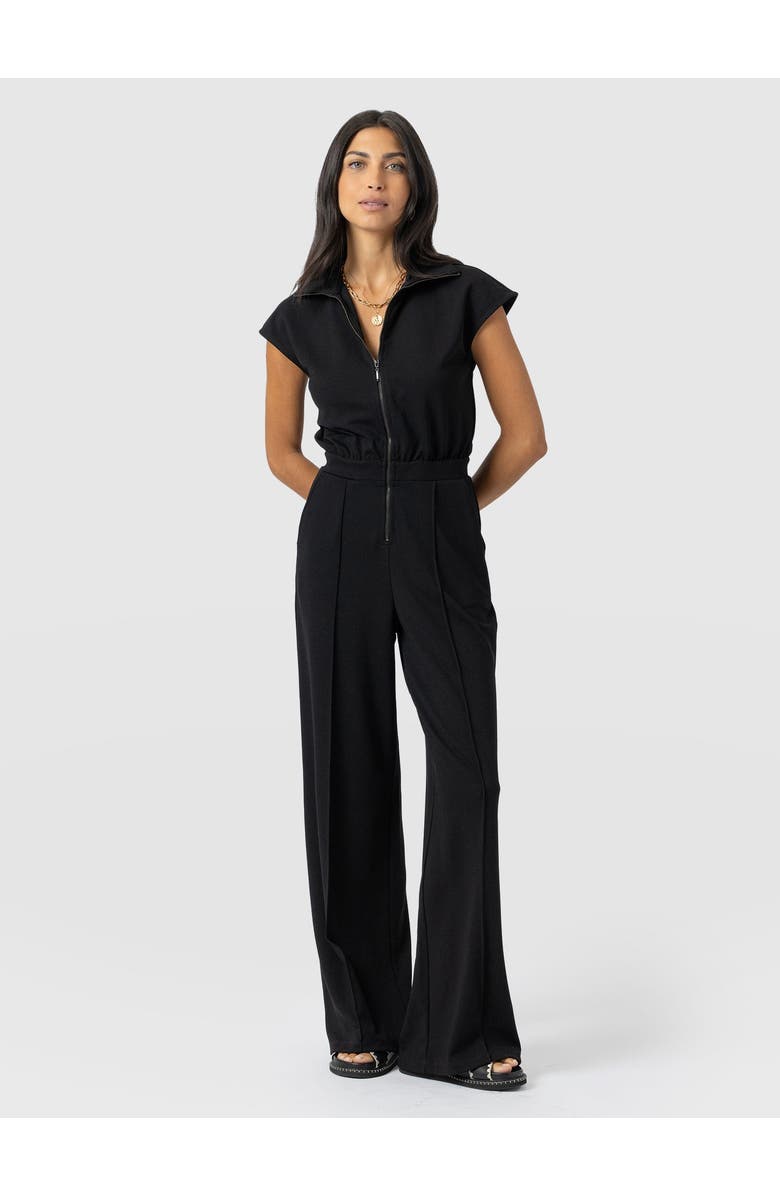 Saint + Sofia Keller Jumpsuit, Main, color, Black