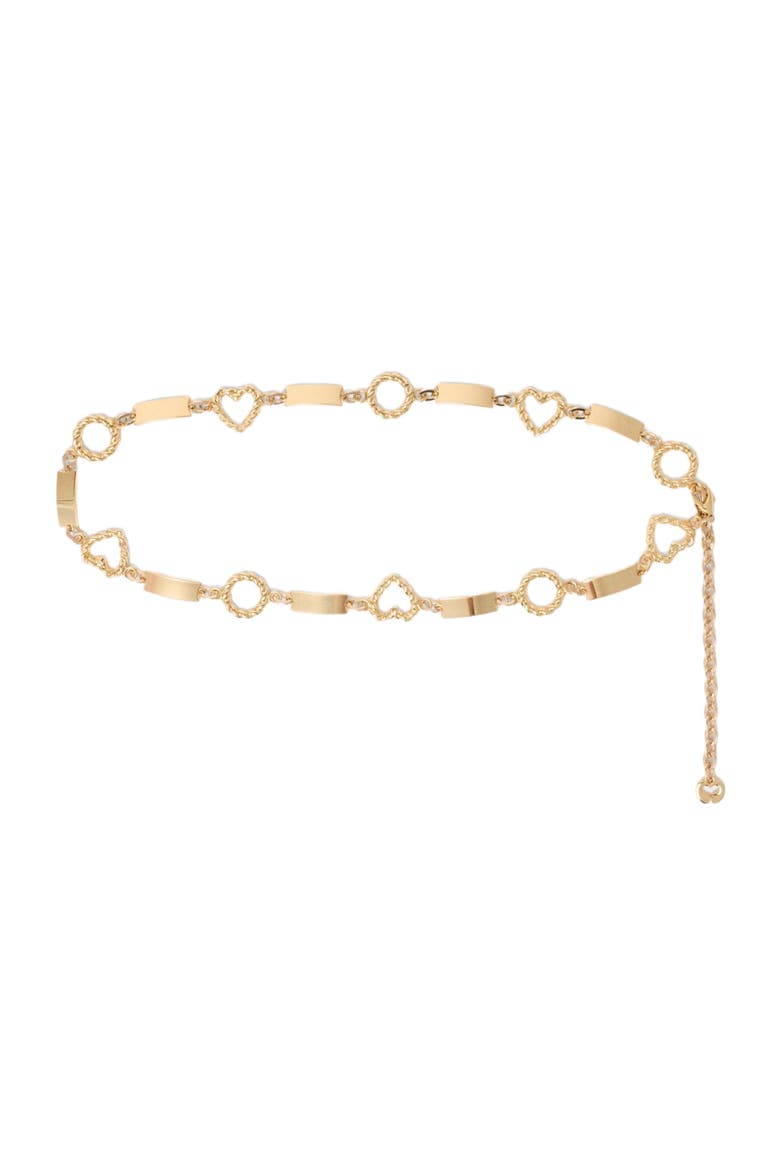Twisted gold chain belt, Main, color, Gold