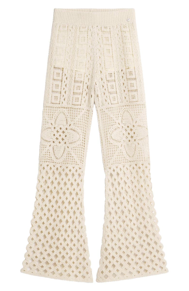 Desigual Knit Cotton Pants, Alternate, color, Off White