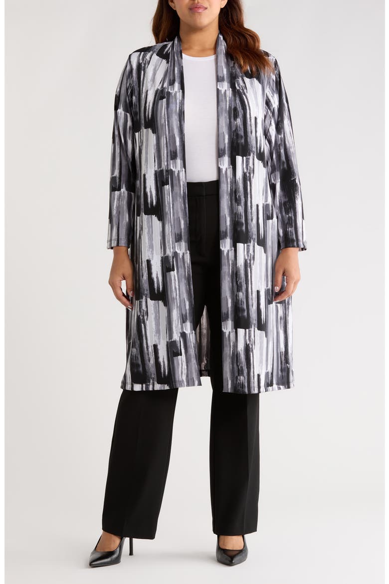 Brushstroke Print Duster, Main, color, BRUSHSTROKE
