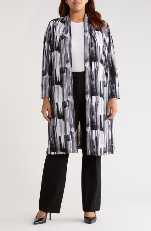 Brushstroke Print Duster (Plus)