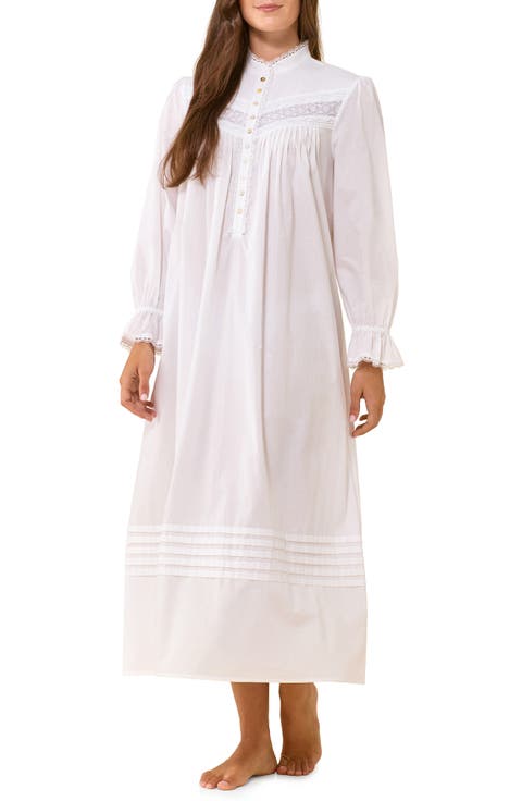Floral Cotton Lawn Long Nightgown