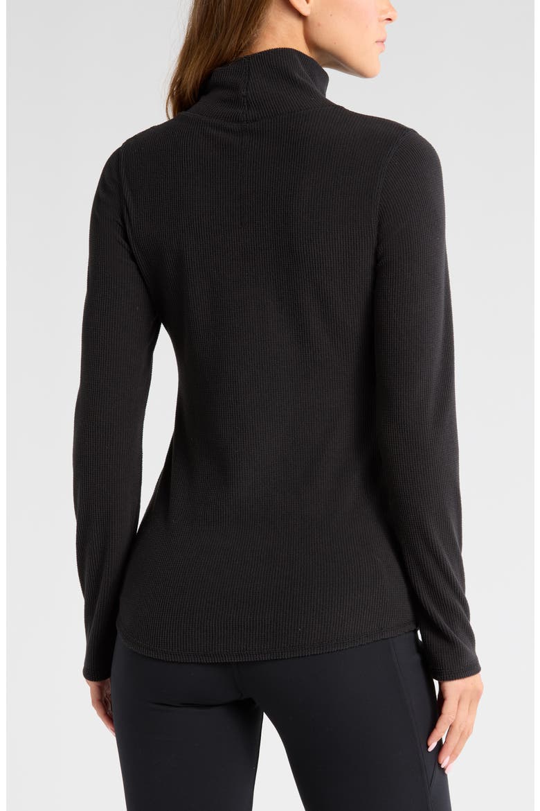 Cozy Rib Mock Neck Top, Alternate, color, BLACK