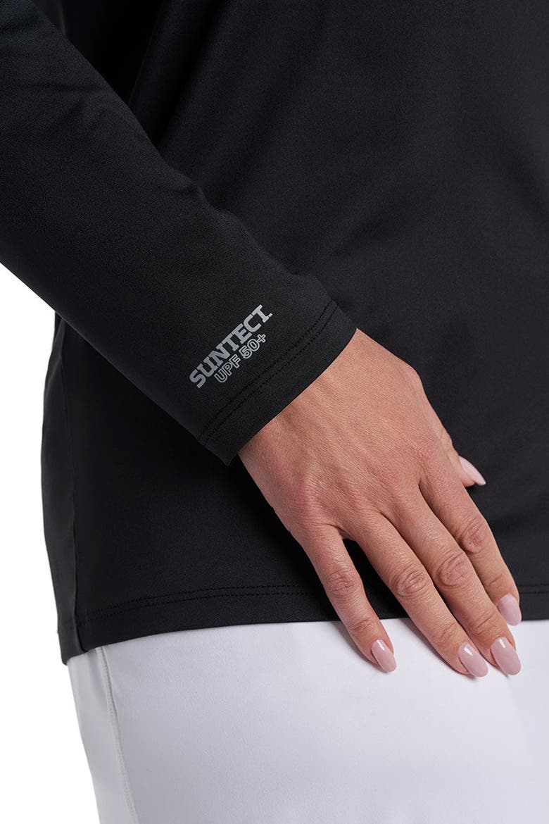 Unisex Suntect Shield Shirt Performance Short Sleeve T-Shirt, UPF 50+ Sun Protection, Alternate, color, Black