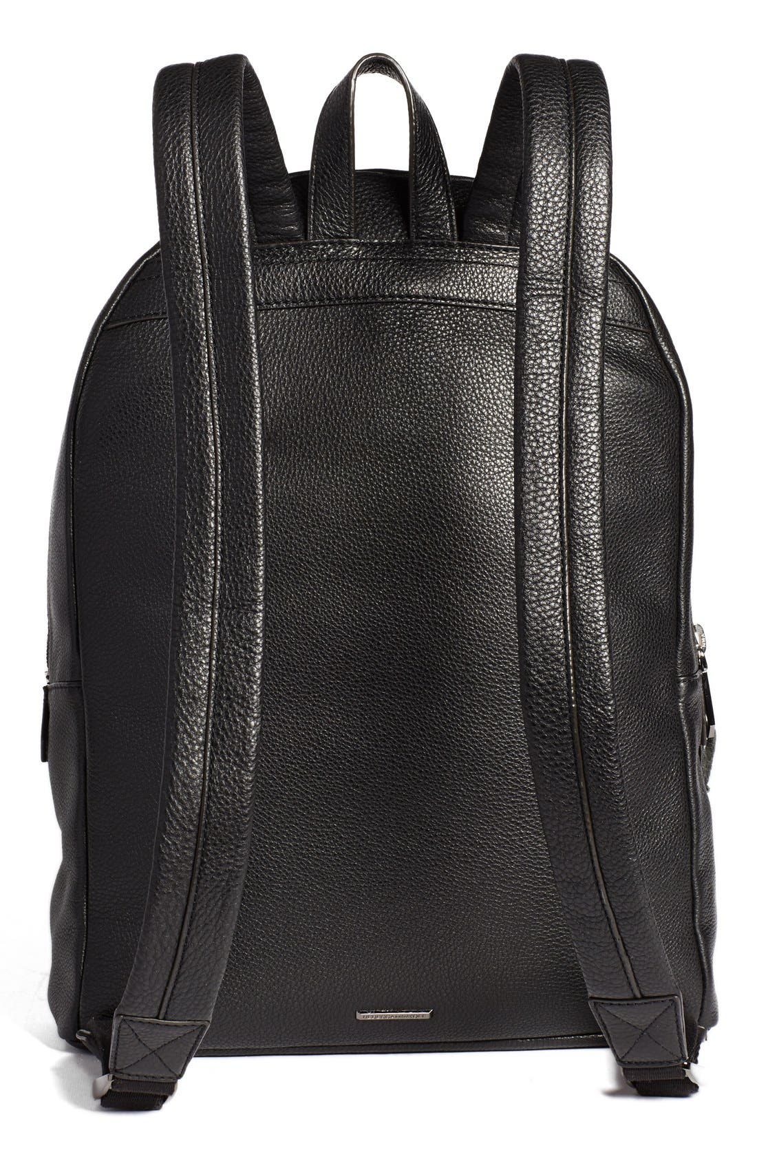Rebecca Minkoff 'Always On Regan' Leather Backpack, Alternate, color, 