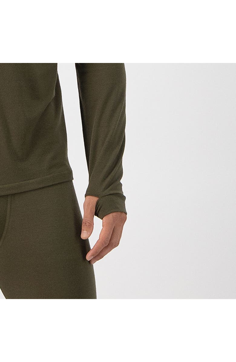Mons Royale Cascade Merino Flex Long-Sleeve Top - Men's, Alternate, color, Dark Olive2