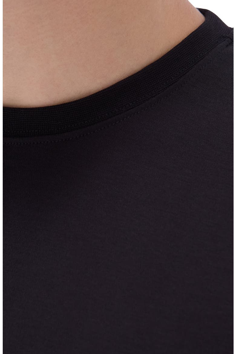 Hank Solid Pima Cotton T-Shirt, Alternate, color, BLACK