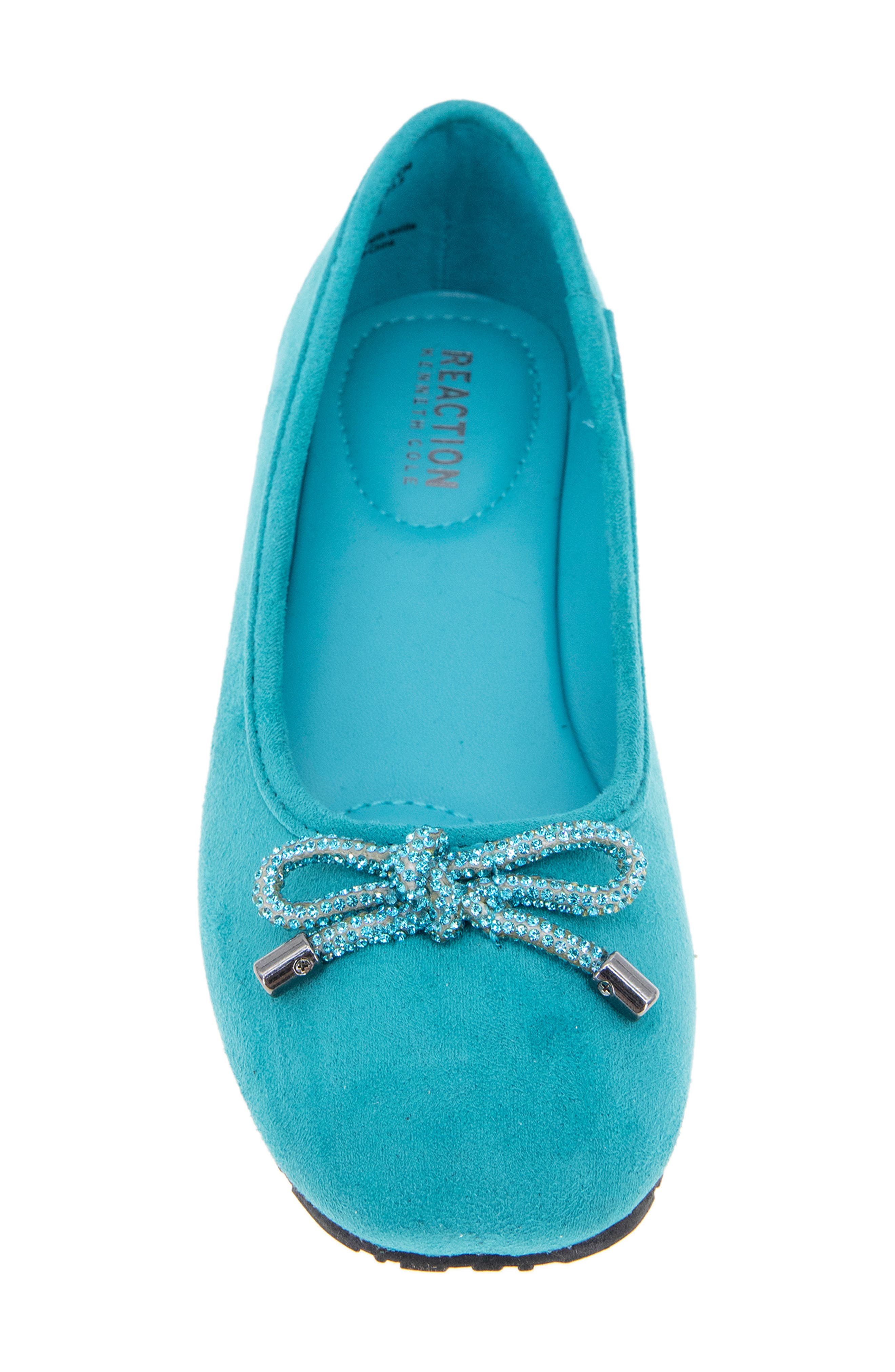 Elstree Bow Flat, Alternate, color, TEAL MICRO