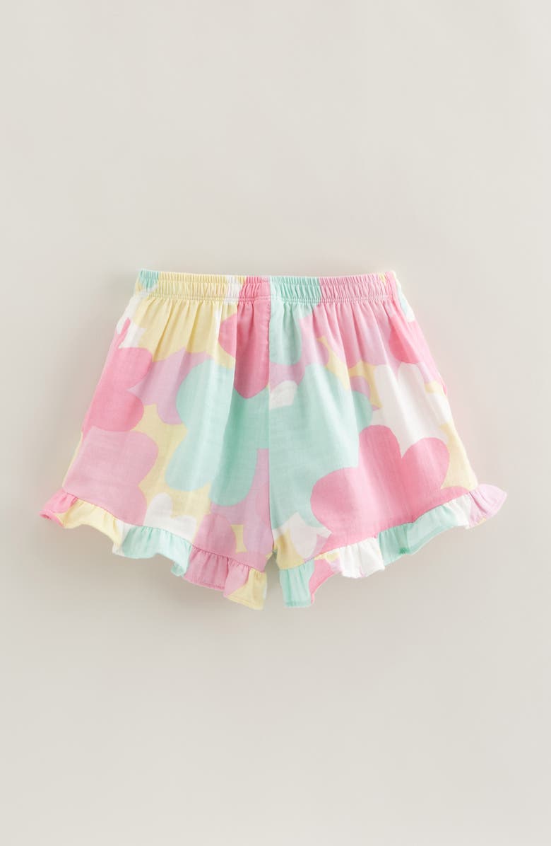 Tucker + Tate Kids' Ruffle Shorts, Alternate, color, Green Yucca Floral Collage