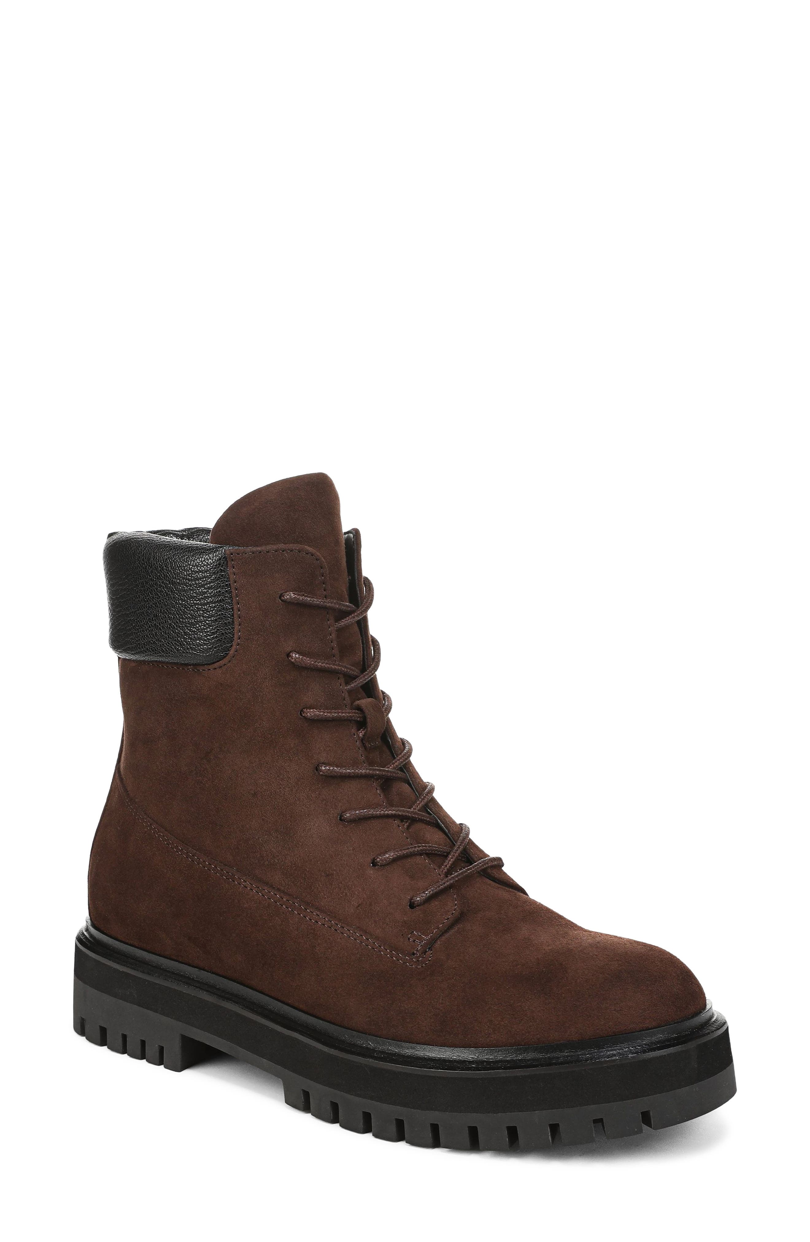 Parker Combat Boot, Main, color, COFFEE BEAN/ BLACK