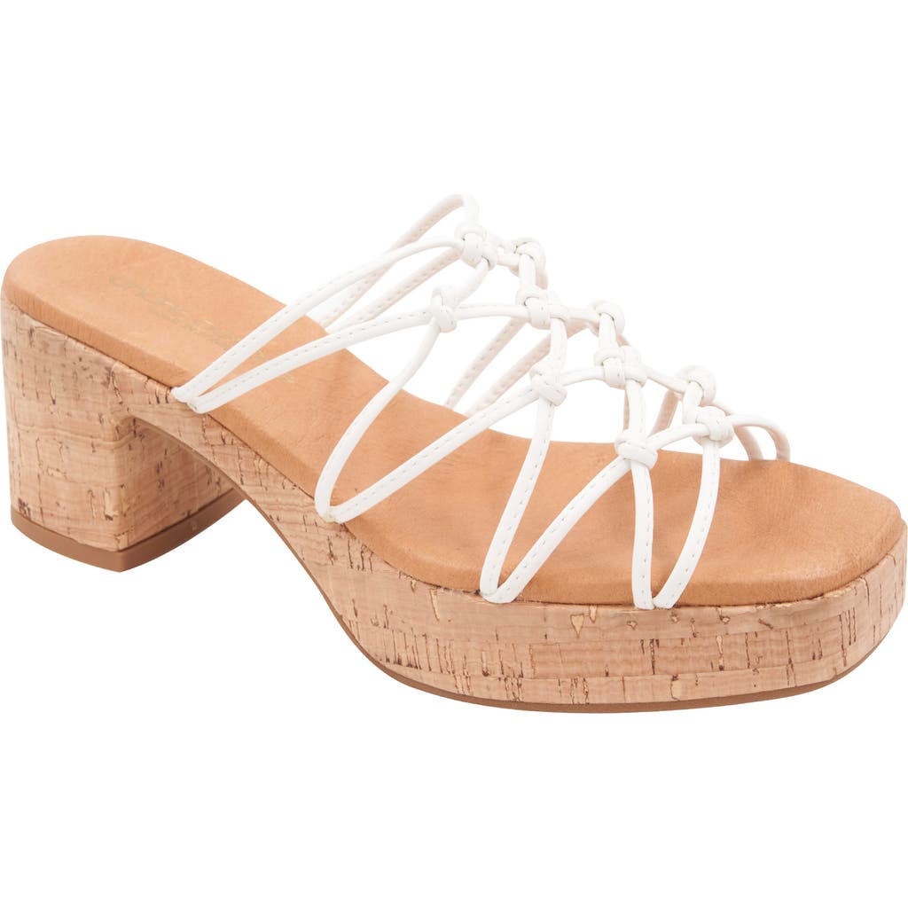 Andre Assous André Assous Camryn Platform Slide Sandal In White