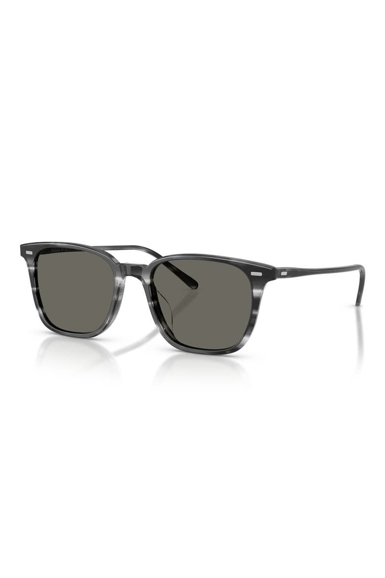 52mm Ladein Square Sunglasses, Alternate, color, DIVERS BLUE / CARBON GREY