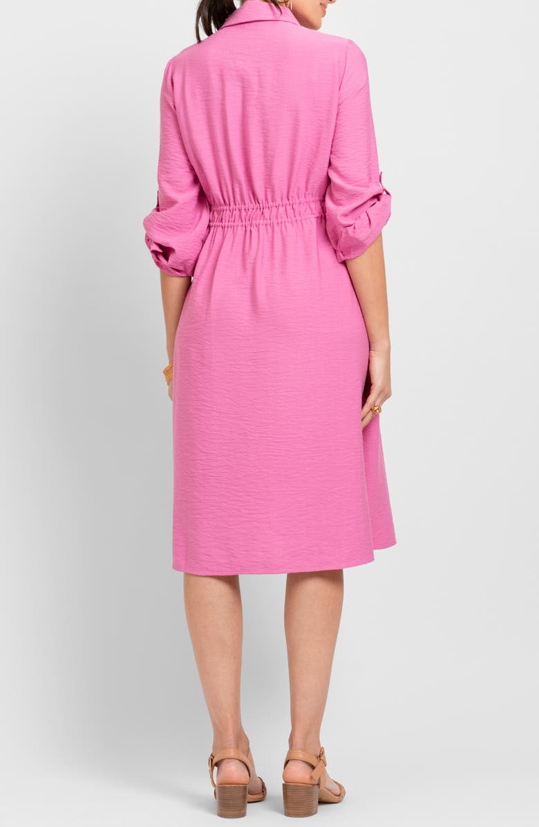 Seraphine Long Sleeve Maternity Shirtdress, Alternate, color, Pink