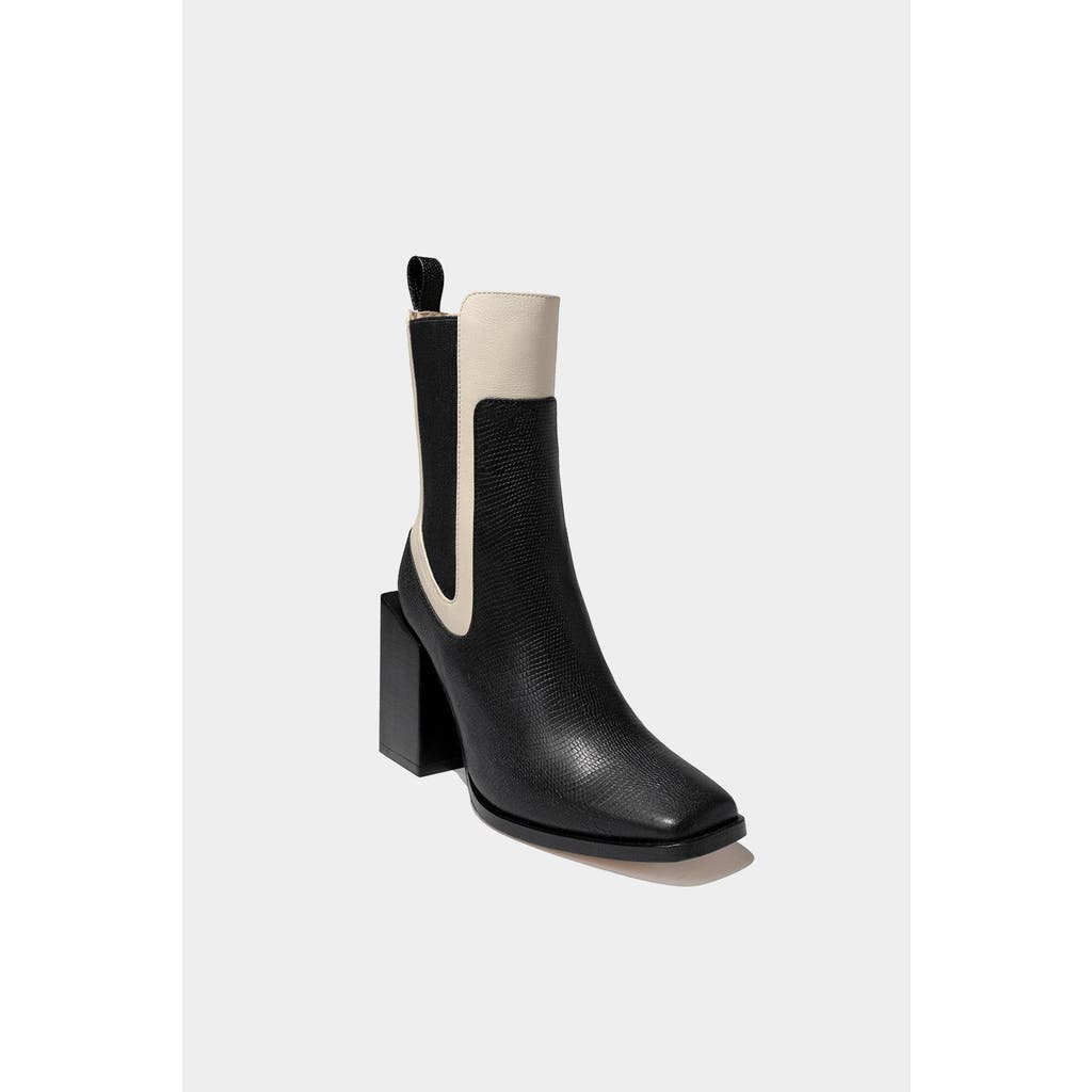 Dante Leather Ankle Boots Adama In Black