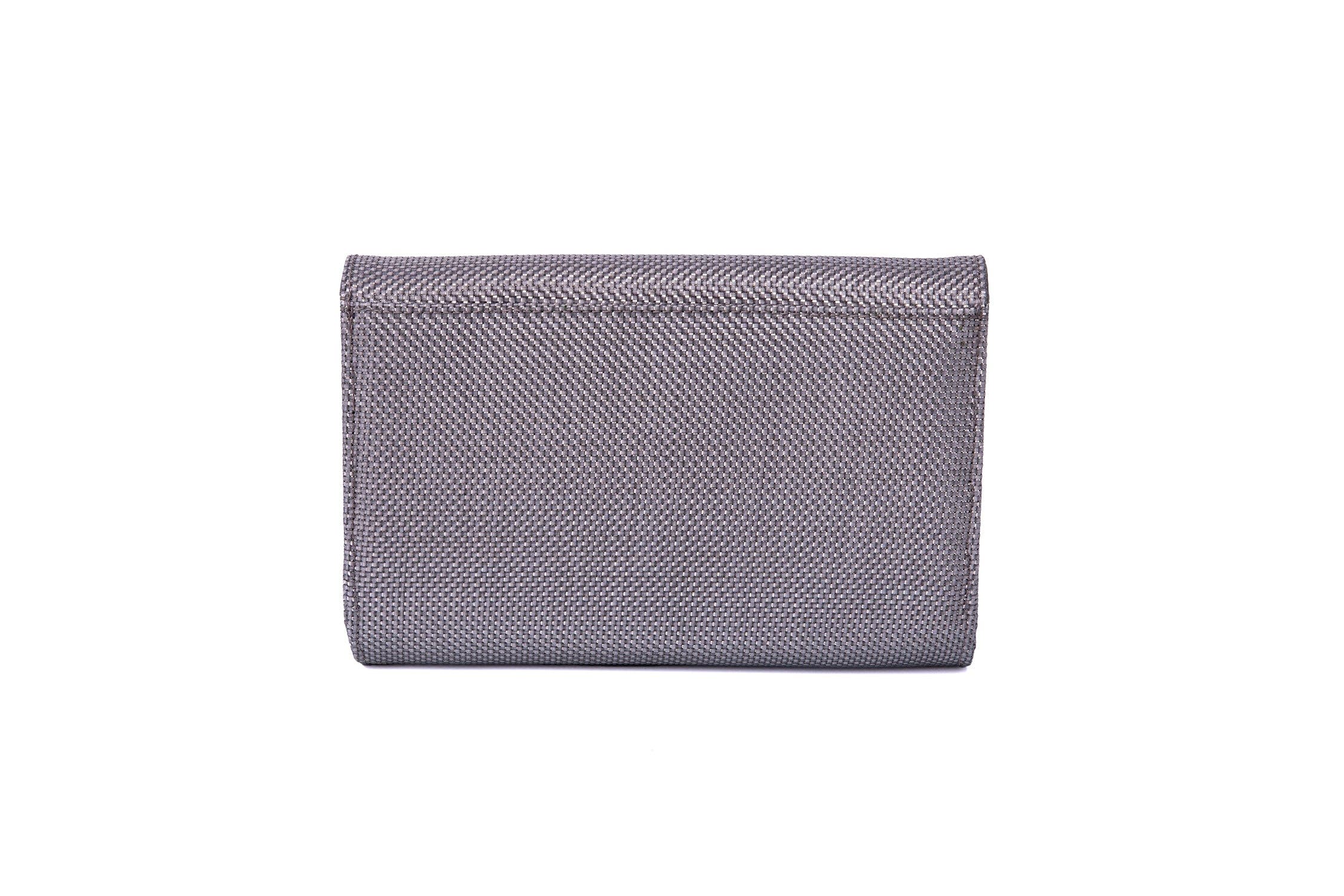 Michelle Wilhite The Mini Frieda Clutch, Alternate, color, Gunmetal