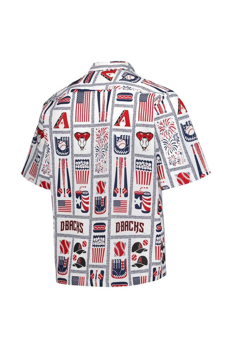 Men's Reyn Spooner White Arizona Diamondbacks Americana Button-Up Shirt, Alternate, color, White