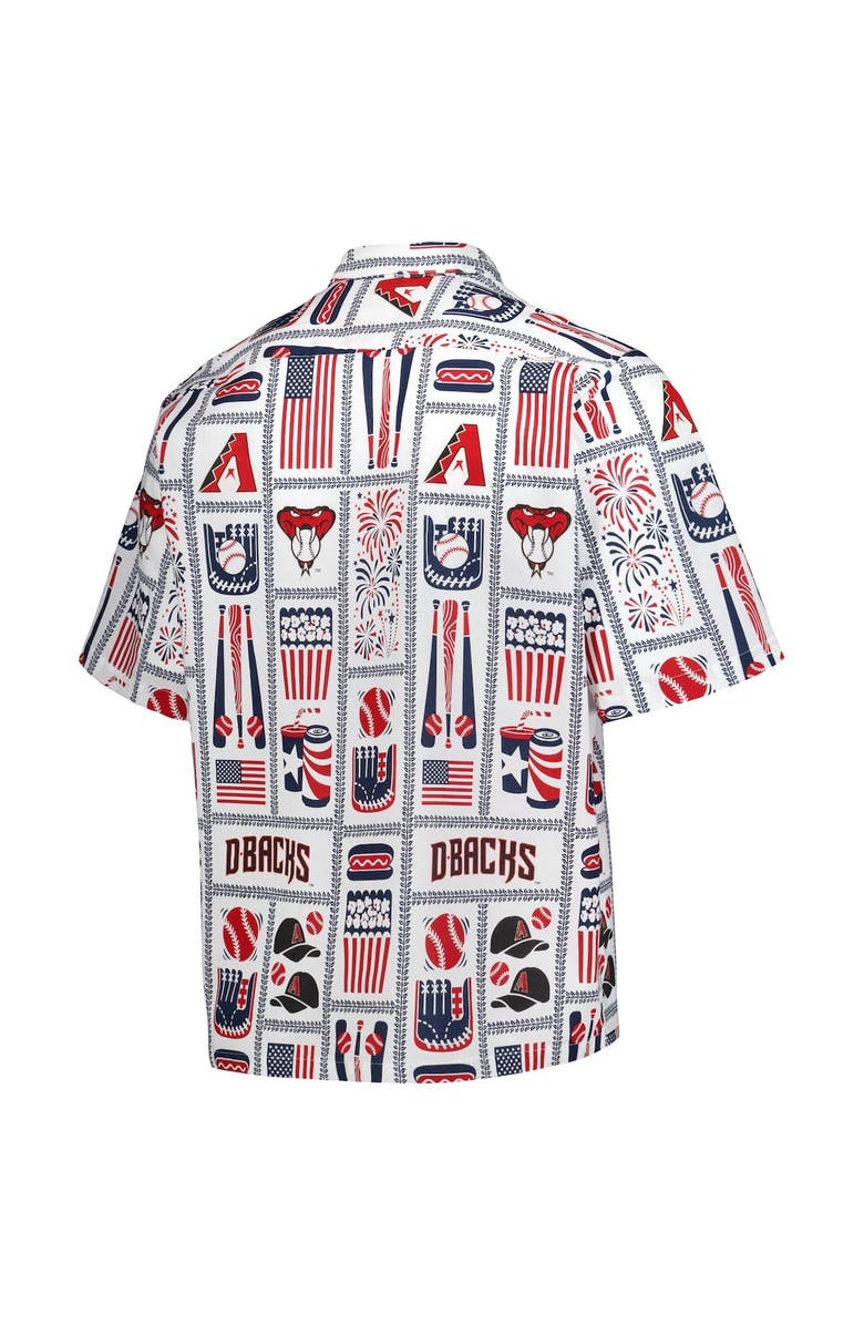 Reyn Spooner Men's Reyn Spooner White Arizona Diamondbacks Americana Button-Up Shirt, Alternate, color, White