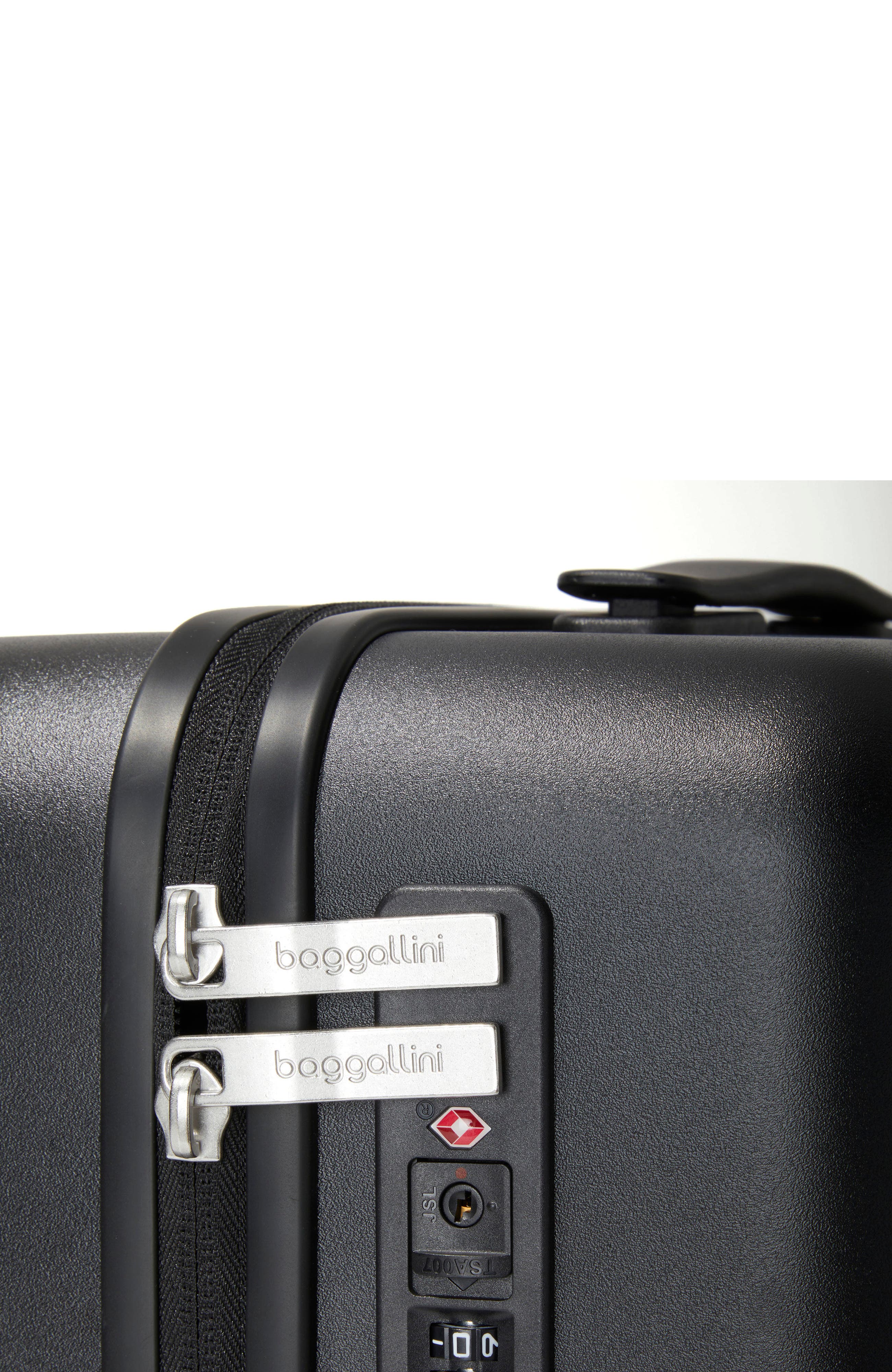 BAGGALLINI Set Wave 22 in. Wheel Hardside Carry-On Suitcase, Alternate, color, Black Hardside